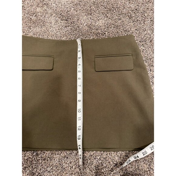 Aritzia Babaton Stationary Skirt Green Size 10 EUC - Picture 5 of 6
